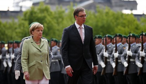 Aleksandar Vučić i Angela Merkel