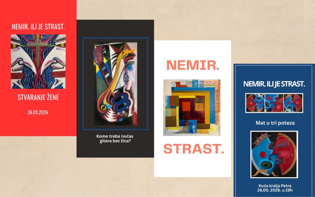 „Nemir ili strast“ spaja slike i priče u novoj izložbi Bojana Kostandinovića