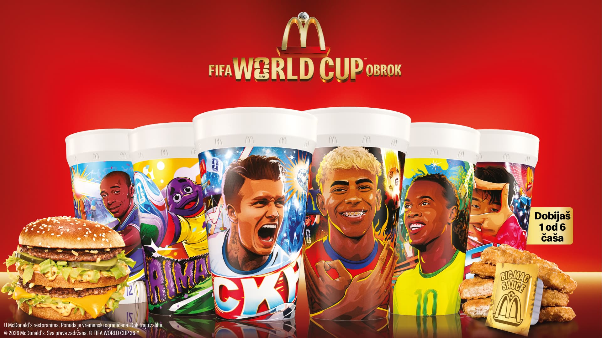 FIFA Svetsko prvenstvo 26 stiže u McDonald’s: Nova limitirana ponuda obroka i kolekcionarskih predmeta
