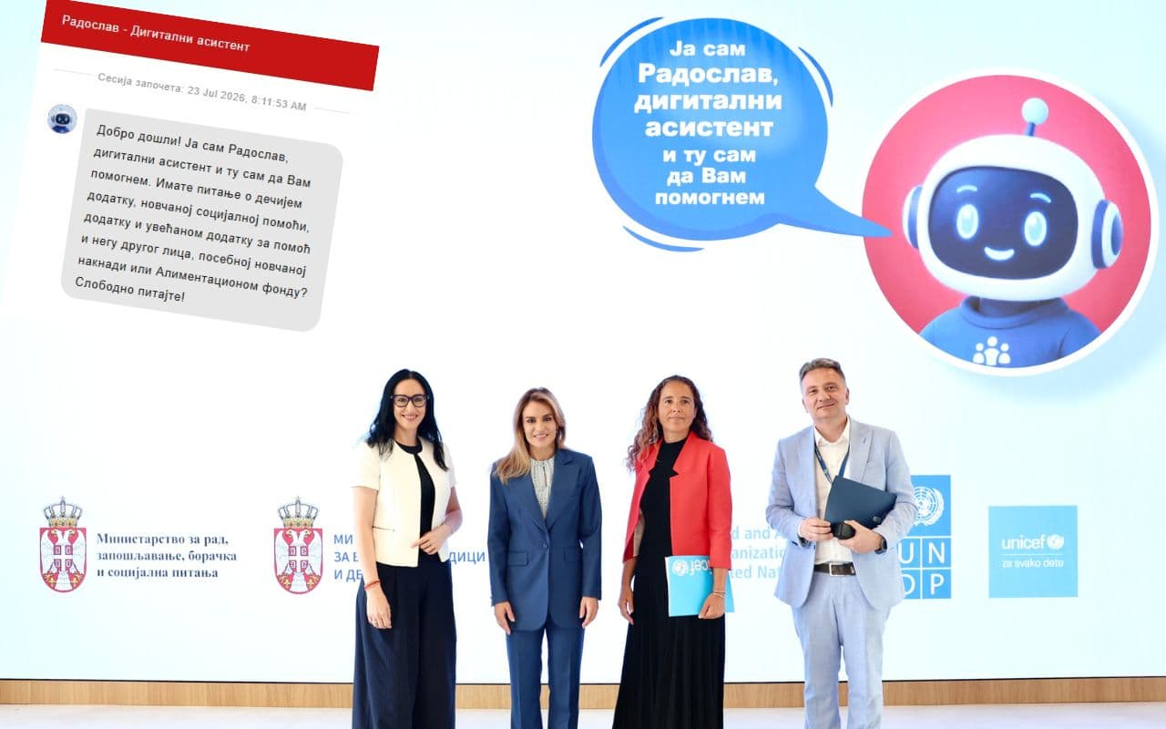 Srbija dobija digitalnog asistenta za socijalnu zaštitu zasnovanog na veštačkoj inteligenciji