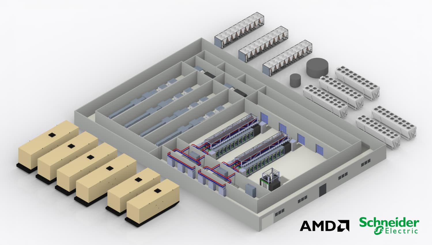 Schneider Electric i AMD ubrzavaju razvoj AI fabrika uz novi referentni dizajn