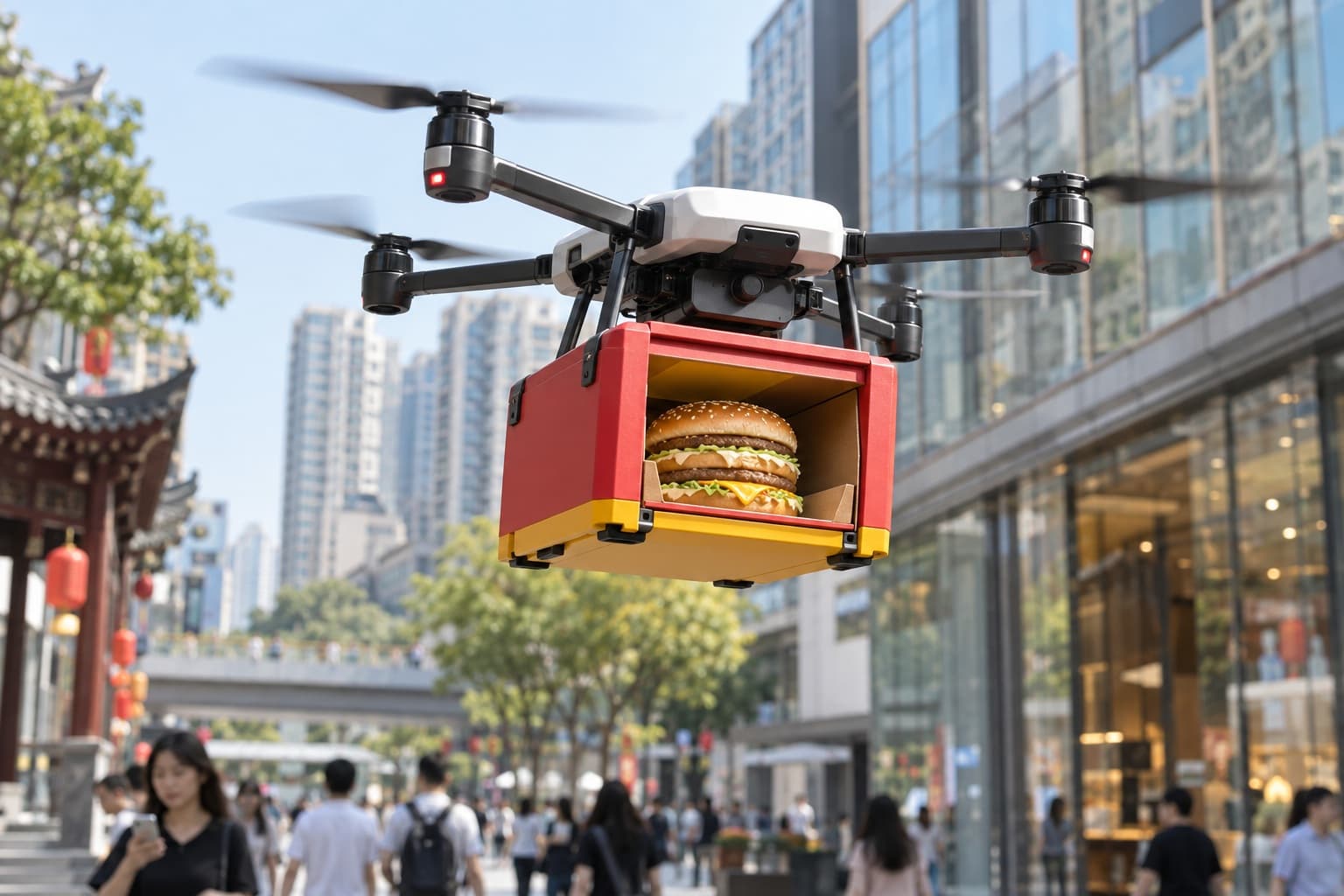 Big Mac stiže iz vazduha: McDonald’s u Kini uveo dostavu dronovima