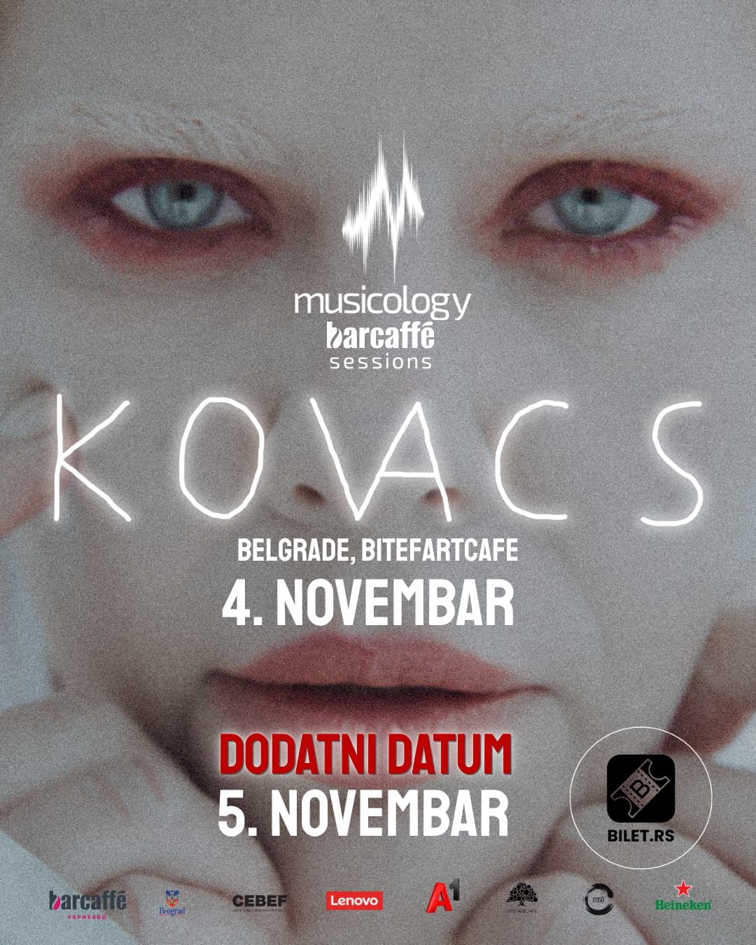 Kovacs se vraća u Beograd: Kraljica noir zvuka stiže na Musicology Barcaffè Sessions