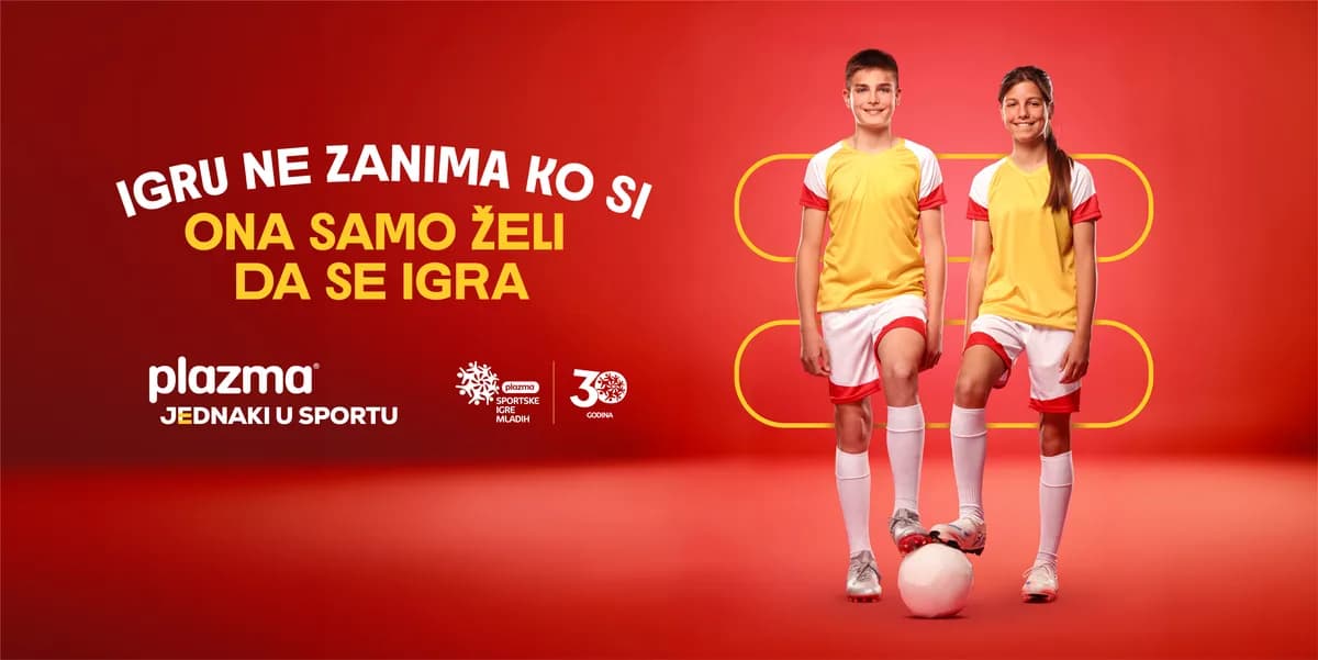 Plazma Sportske igre mladih kroz kampanju "Jednaki u sportu" podsećaju da svako dete zaslužuje jednako mesto na terenu