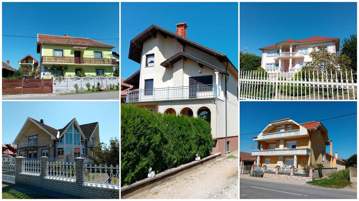 Bili smo u selu kod Požarevca gde su čuvene kuće gastarbajtera i ono što smo videli je da se naježiš
