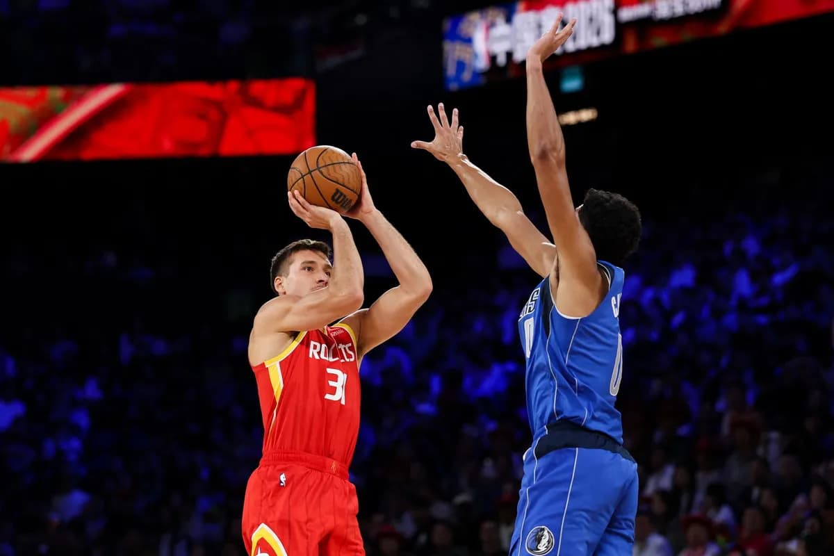 VIDEO Rafal Bogdanovića u Hjustonu: Sekvenca kakva se retko viđa, pogodio tri trojke zaredom, svi ostali ga gledali u čudu