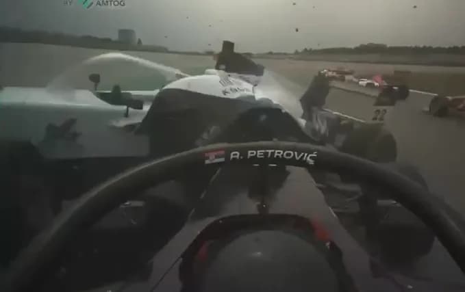 VIDEO Pogledajte snimak iz bolida Andreja Petrovića: Ovo pokazuje koliko je situacija bila dramatična