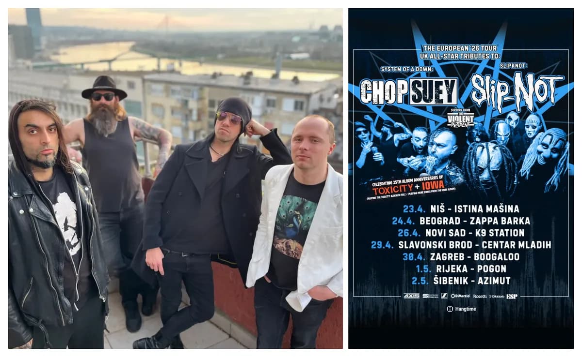 Velike System of a Down i Slipknot žurke u Nišu, Beogradu i Novom Sadu