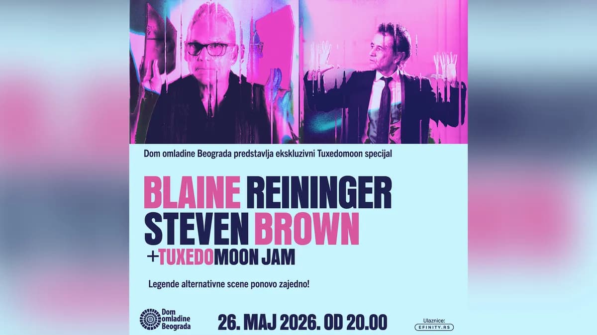 Blaine Reininger i Steven Brown (ex Tuxedomoon) 26. maja u Domu omladine
