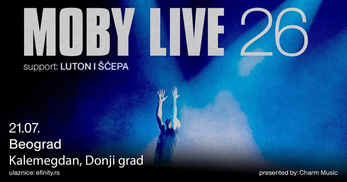 Moby 21. jula na Kalemegdanu