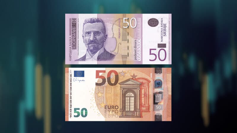 Srednji kurs dinara za evro 117,4000 dinara