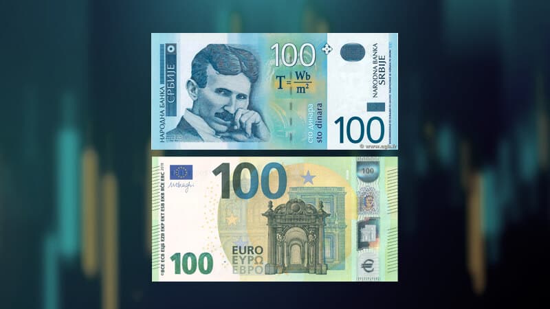 Srednji kurs dinara za evro 117,3750 dinara