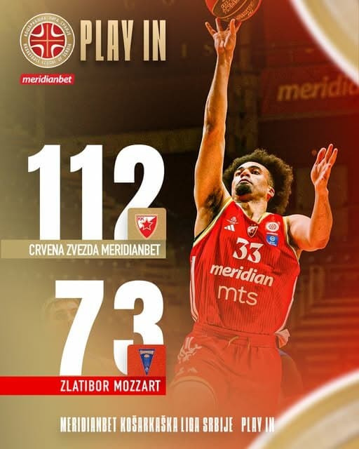 Zvezda deklasirala Zlatibor i povela u četvrtfinalnoj seriji
