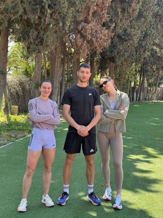 Atletičari Milica Gardašević, Anja Lukić i Marko Vlahović na pripremama u Izmiru