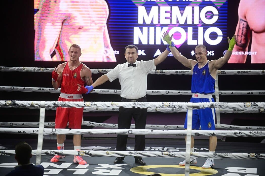 Nikolić pobedio Memića u boks meču za pamćenje i trofej na turniru "Beogradski pobednik"