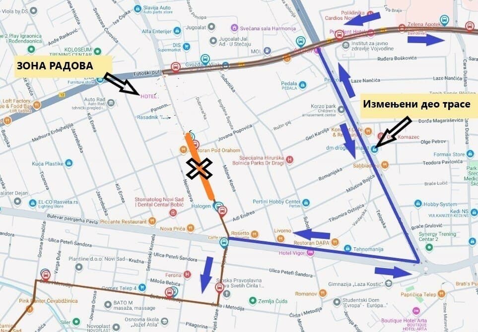 Zbog radova u Vršačkoj ulici izmenjena trasa autobusa
