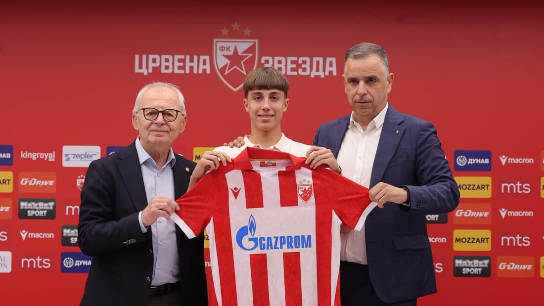 Talentovani fudbaler Mateja Milošević potpisao ugovor sa Crvenom zvezdom