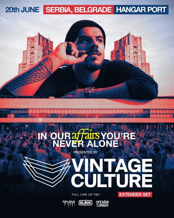 Vintage Culture donosi jedinstveno extended iskustvo na svoj prvi nastup u Beogradu