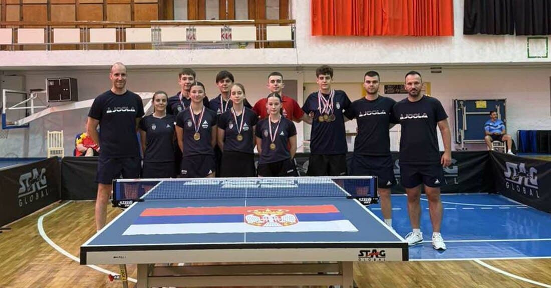 Mladi stonoteniseri osvojili osam medalja na Balkanskom prvenstvu