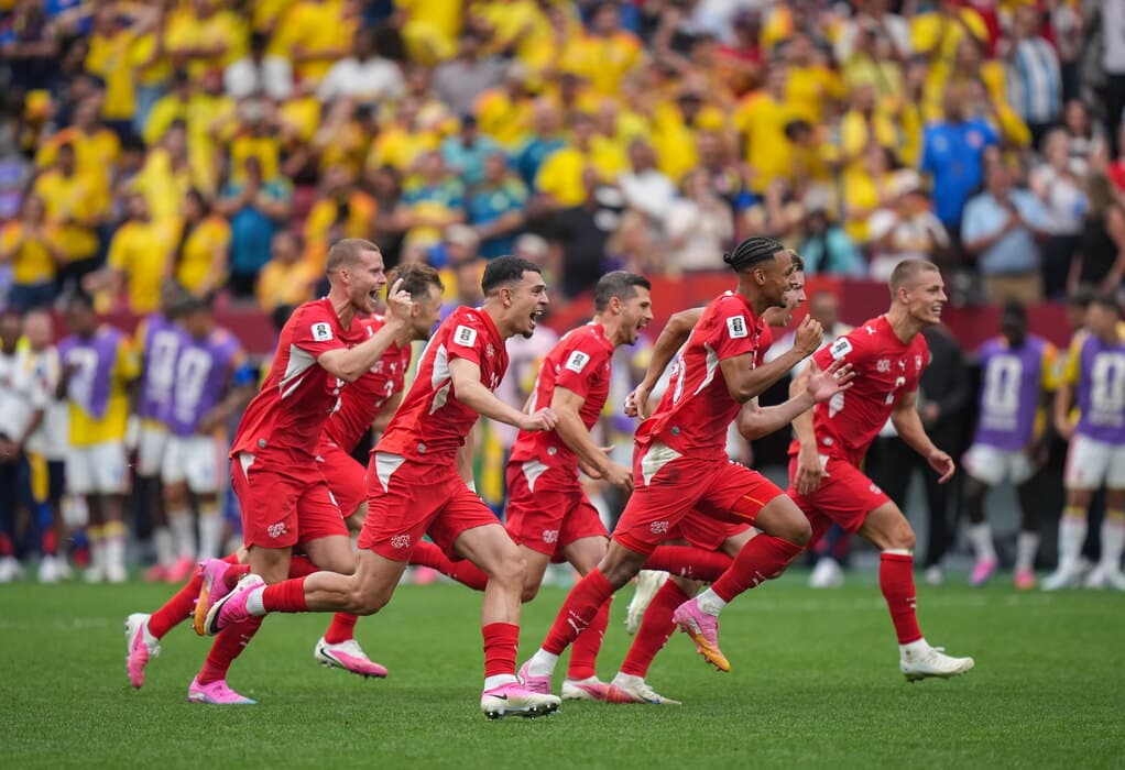 Fudbaleri Švajcarske posle penala savladali Kolumbiju za četvrtfinale Mundijala