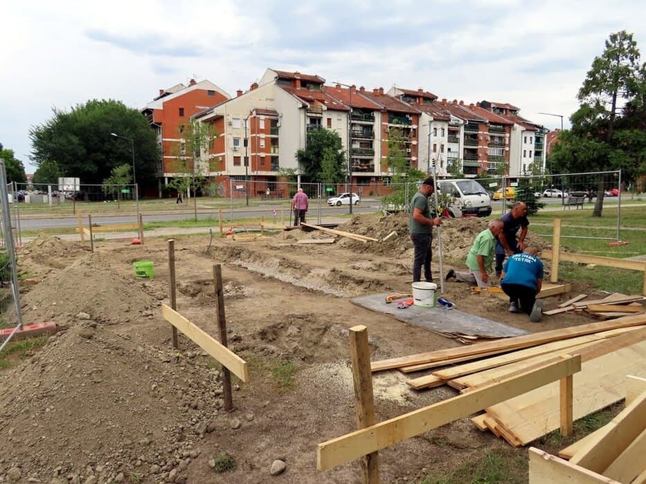 Izgradnja NS bajk stanice na Novom Naselju