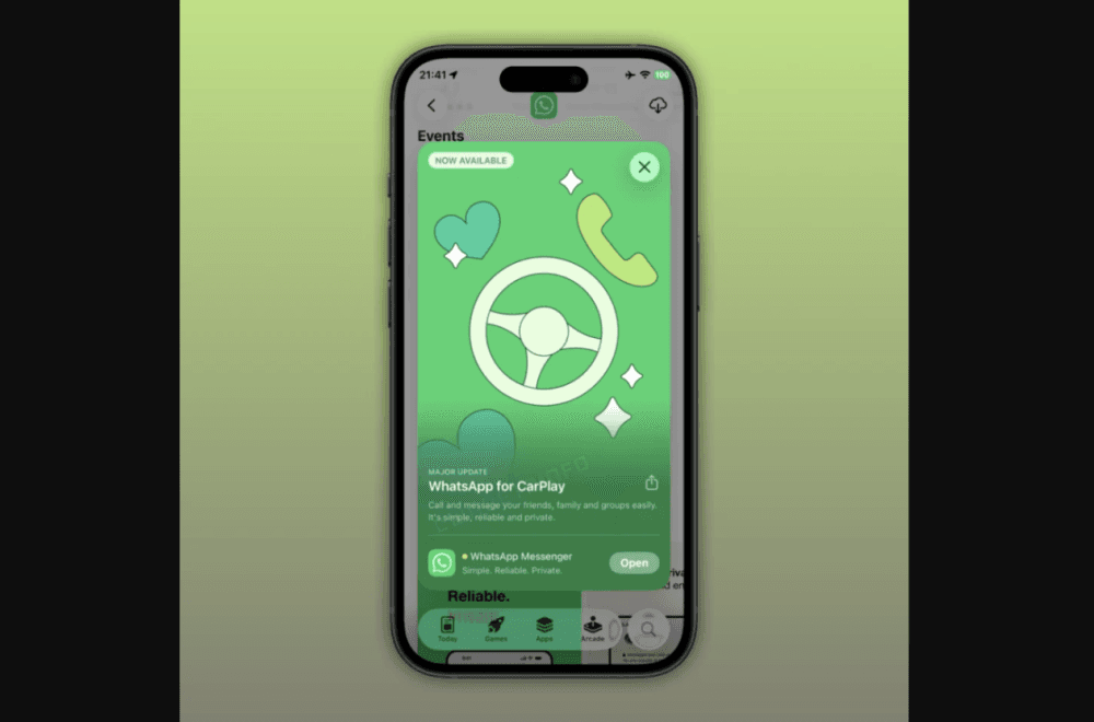 Objavljena WhatsApp aplikacija za Apple CarPlay