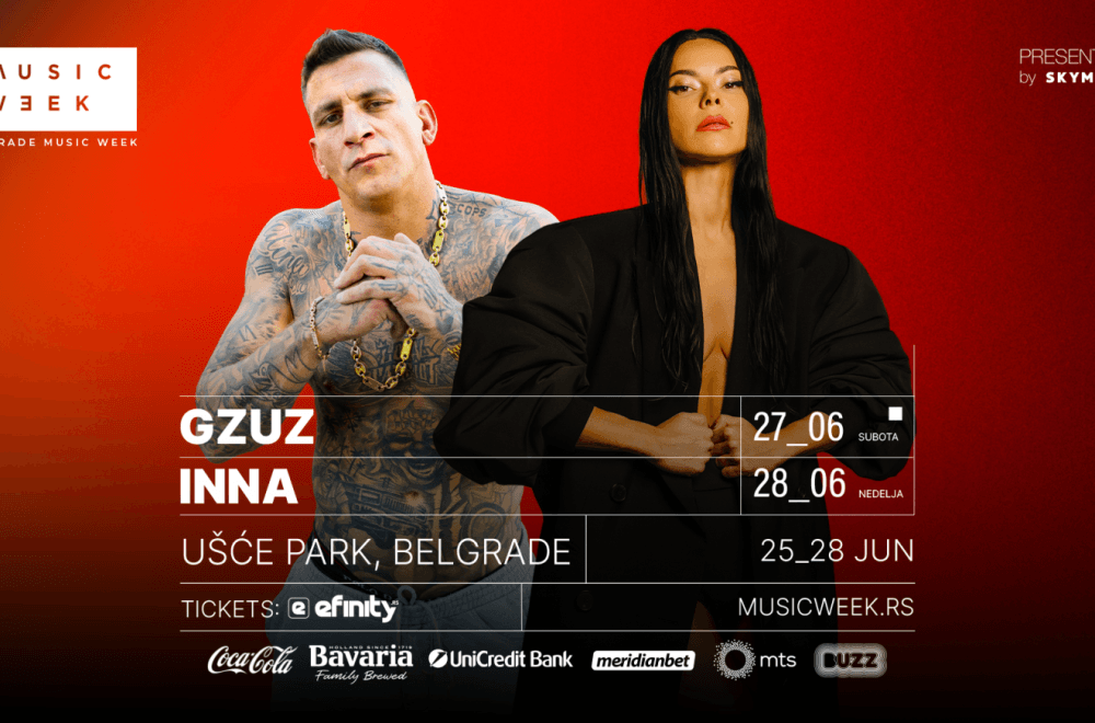 Svetske zvezde u Beogradu: Boginja dance-pop zvuka INNA i rep fenomen GZUZ stižu na Belgrade Music Week 26