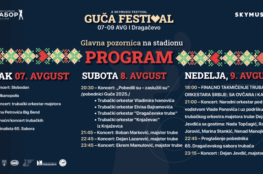 Svi putevi vode u Guču: Legende narodne muzike na jubilarnom, 65. Dragačevskom saboru trubača