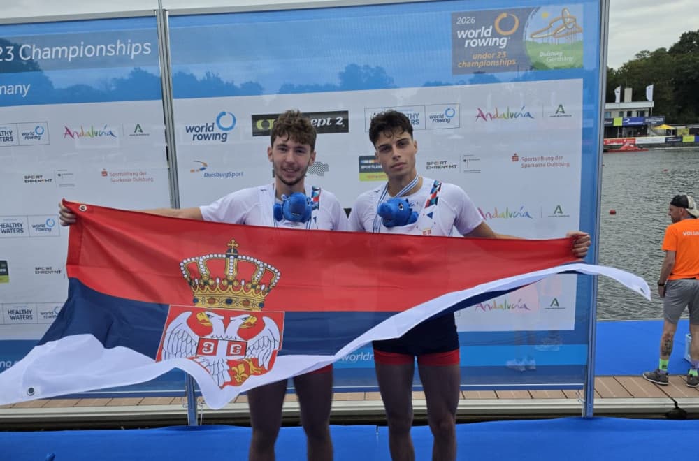 Ostojić i Rajković stigli do svetske bronze; Marjanović: "Veliki uspeh za srpsko veslanje"