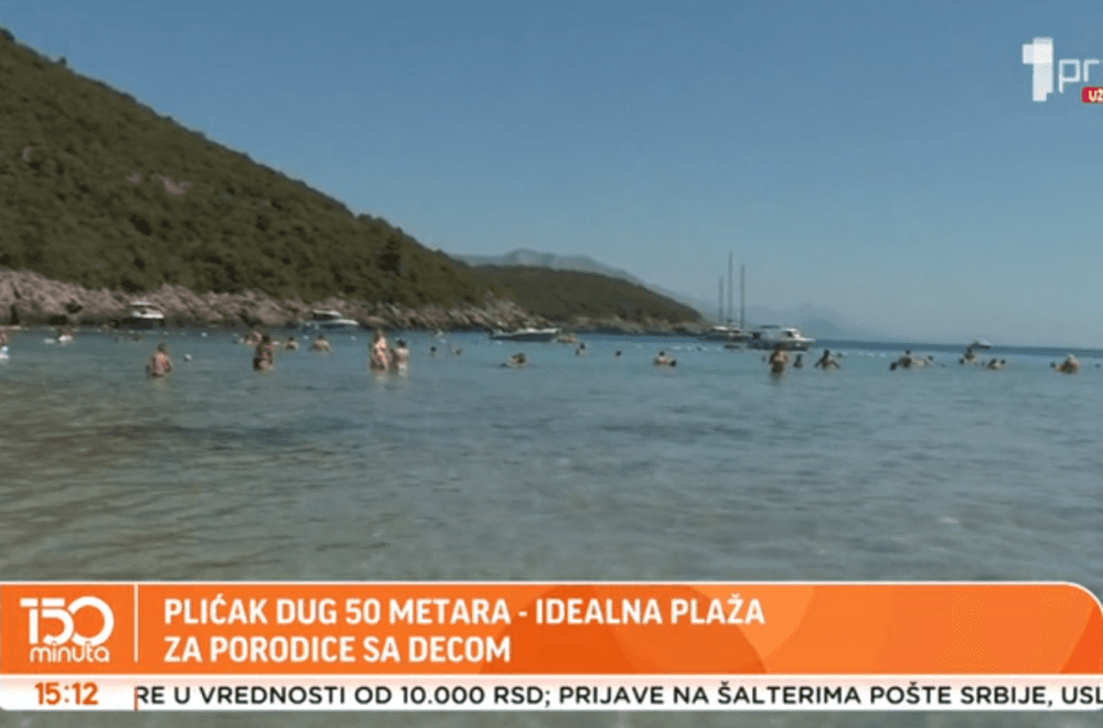 Ova plažu zovu "crnogorski Maldivi" : Plićak dug čak 50 metara VIDEO