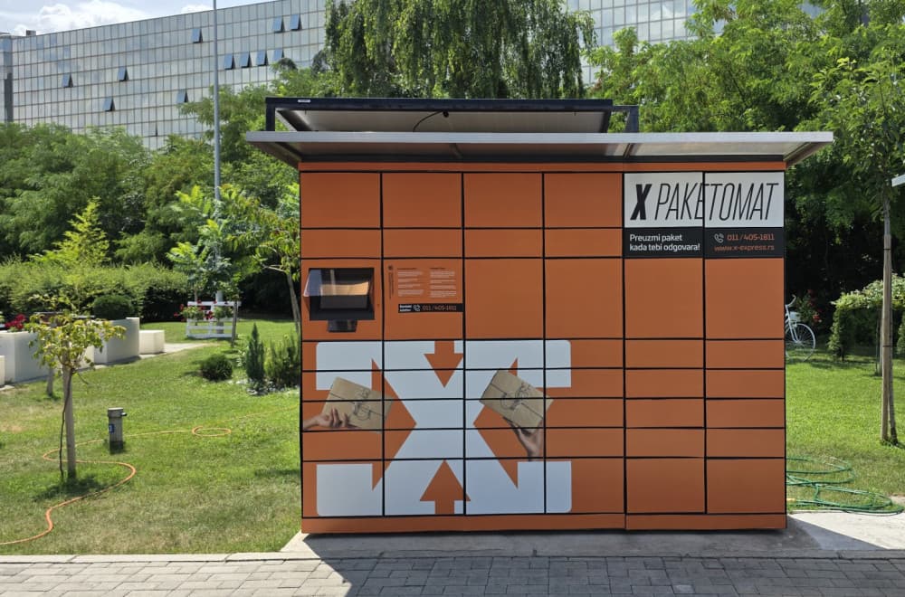 X Express paketomati na benzinskim stanicama NIS-a