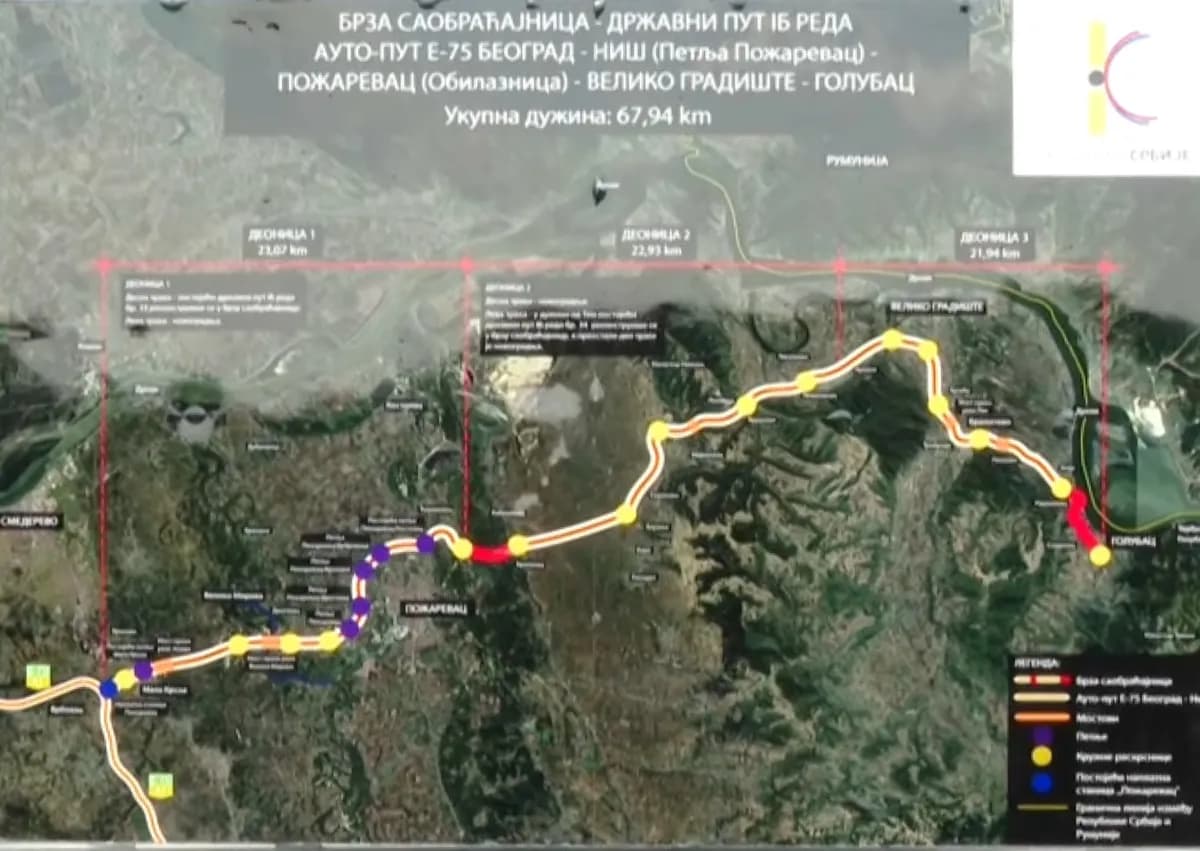 Od sutra saobraćaj na novoj deonici Dunavskog koridora, poslednjih šest kilometara do kraja oktobra