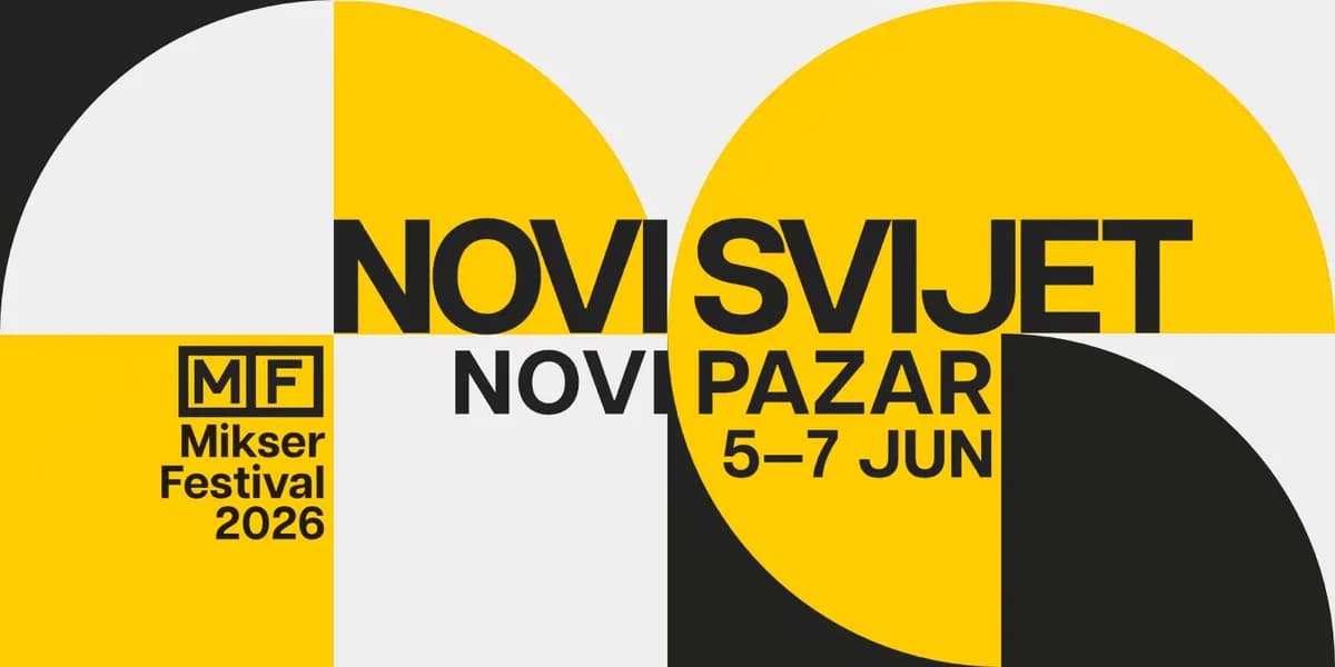 Mikser Festival u Novom Pazaru od 5. do 7. juna pod sloganom "Novi svijet"